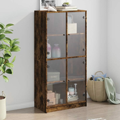 Visoka komoda s vratima 68x37x142 cm konstruirano drvo