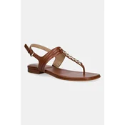 MICHAEL Michael Kors sandali z ravnim podplatom ženski usnjeni Marcia Thong Sandal