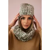 Womens set with fleece Merry K202 green + brown