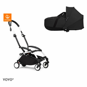 Stokke Ogrodje vozička white frame z new born shell Yoyo black