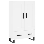 MAISON CHIC Visoka omara - Komoda - Predalnik bela 69,5x31x115 inženirski les, (21716619)