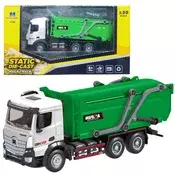 Metalni kamion za smeće, Huina Green 1:50