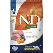 N&D Suva hrana za odrasle macke, Jagnjetina i borovnica, 5kg