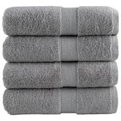 Premium rucnici za pranje SOLUND 4 kom. sive 30x30 cm 600 g/m2