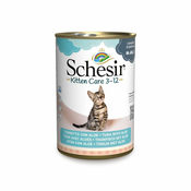 Ekonomično pakiranje Schesir 12 x 140 g - Kitten: tuna s aloe verom