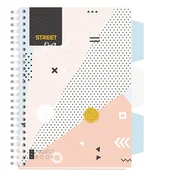 Spiralni blok, kvadratni STREET Pad A/5, 100 listova, šareni uzorak, 67156