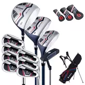 Northix Muški set golf palica 11 dijelova s driverom 460 ccm i torbom