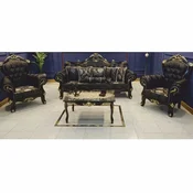 Casa Padrino baroque living room furniture set black/gold - Baroque style furniture