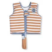 Swim Essentials plavalni jopič Brown White Striped 2-3 leti