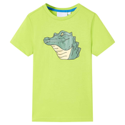 vidaXL Otroška majica s kratkimi rokavi svetlo zelena 104, (21036864)