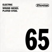 shumee Dunlop poniklovaná elektrická gitara s jednou strunou .065 DEN65