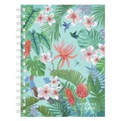 Herlitz Ladylike zvezek A5, 100 listov, kvadratni, džungla in metulj