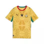 PUMA Ghana 2026 Away Jersey Youth, Performance, Sunny Yellow/Archive Gold, 13-14Y