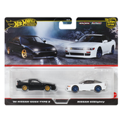 Hot Wheels AVTODELCI PREMIUM CULTURE, paket 2, Nissan 180SX Type-X 96 / Nissan Silei