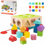 TOOKY TOY Sortiranje oblika Vuci-guraj kolica