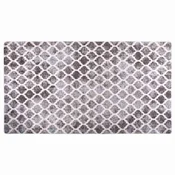 Vidaxl Pralna preproga 190x300 cm siva in bela
