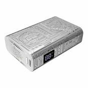 Power bank Dudao K20 10000 mAh z dvema izhodoma za polnjenje naprav 22.5 W - srebrn