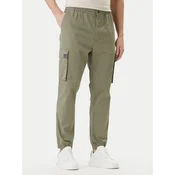 Calvin Klein Jeans Cargo hlače moške bombažne z elastanom