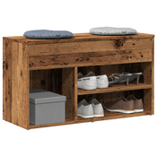 Klupa za cipele staro drvo 80x30x45 cm izradeno drvo