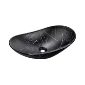 COMAD UN-LENA-MB2 - Nadgradni umivaonik LENA 61,5x36 cm keramika/mat crna