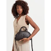 Ročna torba Calvin Klein Bold Ck Dome Crossbody LV04F3895G Temno rjava