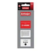 slomart activejet ac-g490bk črnilo (nadomestno za canon gi-490bk; vrhunsko; 135 ml; 6000 strani, črno)