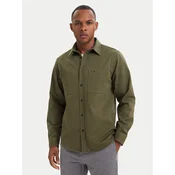 HUGO Srajca Egrin 50566885 Temno zelena Regular Fit
