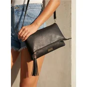Sinsay - Crossbody torba sa dekorativnim rajsferšlusom - crno