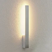 Arcchio LED stenska svetilka Ivano, višina 43 cm, brušeni aluminij - Hodnik - Sodobni