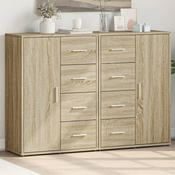 vidaXL Komoda 2 kosa sonoma hrast 60x31x84 cm inženirski les