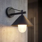 Zunanja svetilka Lucande Kiyogi, črna, 31 cm, E27, IP65 - Sodobni - črna, bela - Kovina