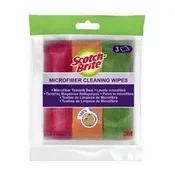 Scotch-Brite krpa iz mikrovlaken z visoko vpojnostjo in vzdržljivostjo, pralna, 3 kosi.