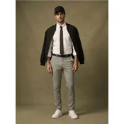 Sinsay - Slim fit pantalone sa dodatkom viskoze - svetlo siva