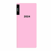 PVC tedenski dnevnik 2024 PASTELINI - roza