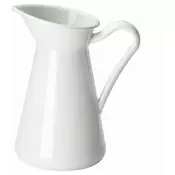 SOCKERÄRT Vaza/bokal, bela, 16 cm