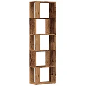 Vidaxl Knjižna omara starinski les 45x24x159 cm inženirski les