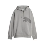 PUMA Essentials Big Cat Logo Hoodie Men, Men, Concrete Gray, M