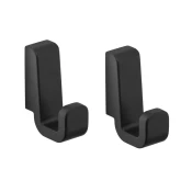 SAMOA Kljuka za oblačila, par, črna mat - Črna - 20x59x42 mm - Gedy - SAMOA - 120 - Zlitina - Kljuka - Kvadratni - 20 - 59 - 42 - According to recommendation - 14