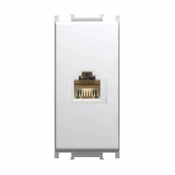 KOMUNIKACIJSKA vtičnica MODUL TEL KS RJ11 6/4 BELA, 1M, BOK