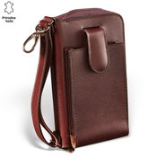 Princ Leather Muški kožni novcanik-torbica Ok, XXL, Braon