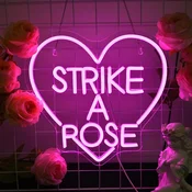 Nikcorp LED neon dekorativni za stensko osvetlitev Strike a Pose zatemnljiv, regulacija svetlosti, LED diode, montaža na steno 34 x 30 cm, energijsko varčen, hladno delovanje