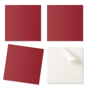 shumee Paket samolepilnih vinilnih ploščic s potiskom, bordo barva, 20x20x20 cm