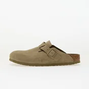 Birkenstock Boston Suede Leather Faded Khaki 40