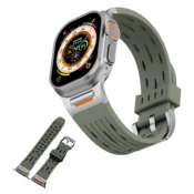 Pašček za Apple Watch 4, 5, 6, 7, 8, 9 SE 38 mm, 40 m, 41 mm, zelen