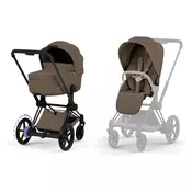 Cybex Voziček 2v1 ePriam komplet comfort Platinum coconut brown