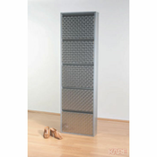 Meblo Trade Ormaric za cipele Caruso 5 Silver Brushed 50x14x170h cm