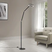 ORION Ringo LED podna lampa, crna, metalna, podesiva, prigušiva - Dnevni boravak/blagovaonica - Moderan - crno