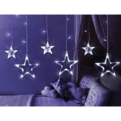 Rebel LED lučke za novoletne , 3m, 138led lučk, zvezdice