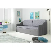 Krevet transformer Grand - 80x200 ili 160x200 cm - grafit