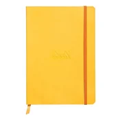 Notes A5, Rhodiarama soft, s gumicom, diktando crte, žuti